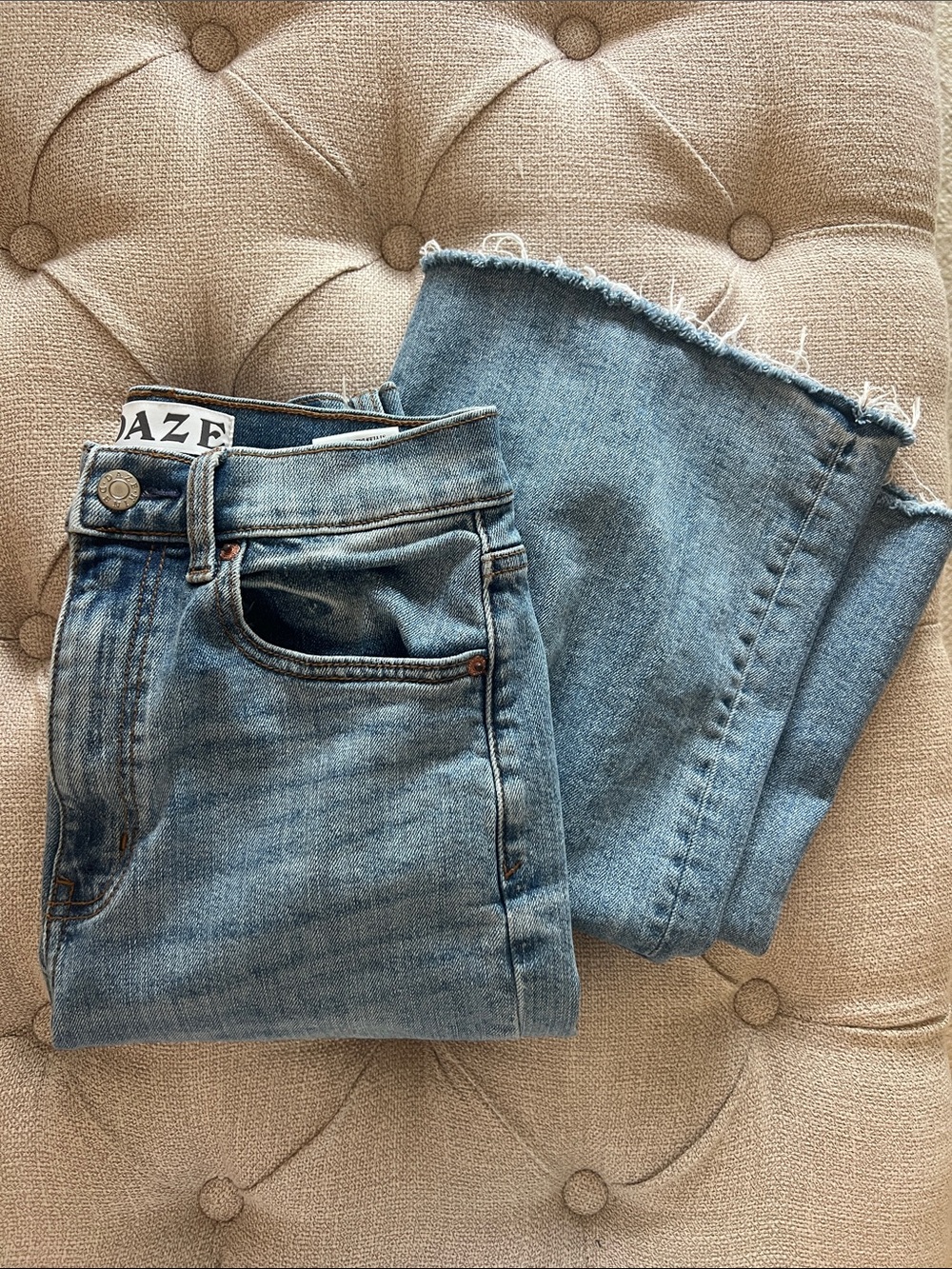 Women's Frayed-Hem Jeans by DAZE
